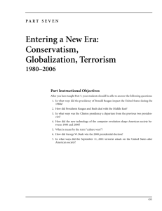 Entering a New Era: Conservatism, Globalization