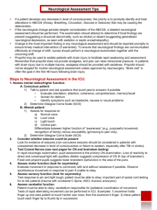 Neurological Assessment Tips