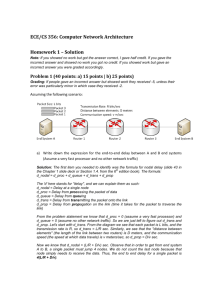 ECE/CS 356: Computer Network Architecture Homework 1 – Solution