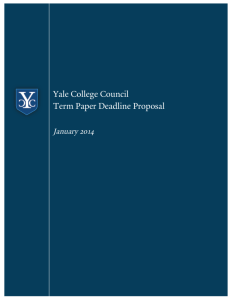 Yale College Council Term Paper Deadline Proposal