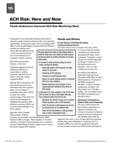 ACH Risk: Here and Now white paper
