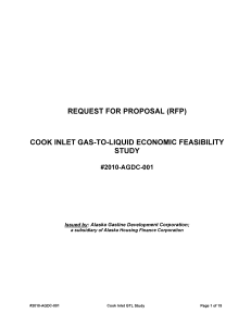 Cook Inlet Gas-to-Liquid Economic Feasibility Study