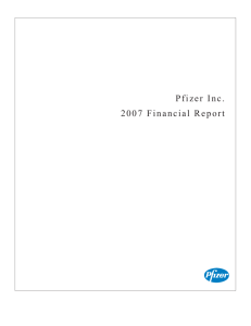 Pfizer Inc. 2007 Financial Report