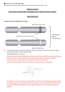 Collated Genetics questions