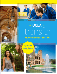 ADMISSION GUIDE • 2016–2017 - UCLA Undergraduate Admission
