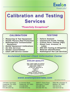 Calibration and Testing Services