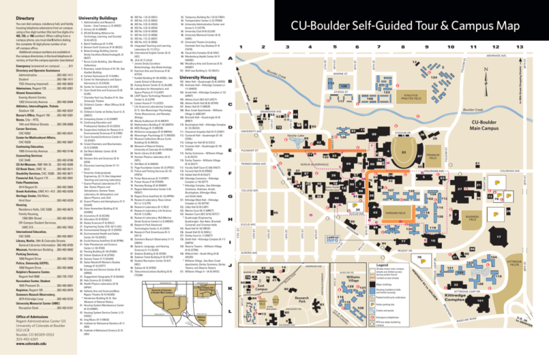 cu boulder self guided tour map