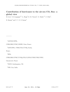 Contribution of hurricanes to the air-sea CO2 flux: a global