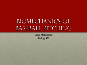 Biomechanics of Baseball Pitching