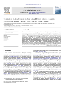 Comparison of glenohumeral motion using different rotation