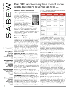 Executive Director's Report April 2013