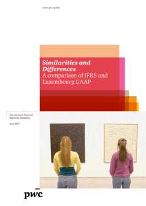 Similarities and Differences: A comparison of IFRS and