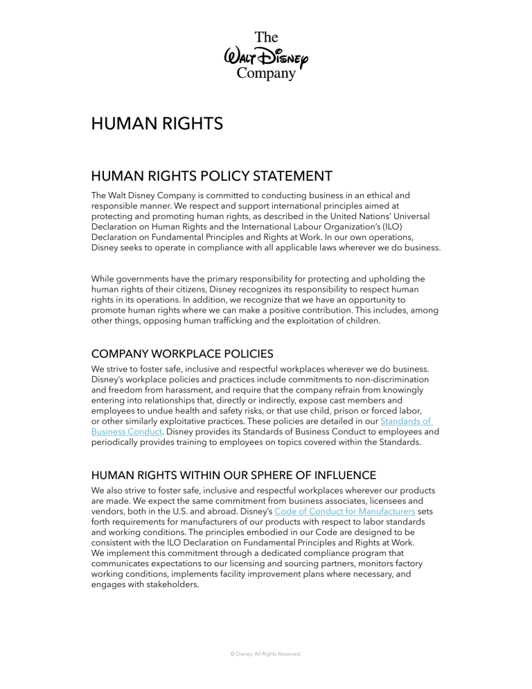 Human Rights Policy