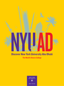 Discover New York University Abu Dhabi