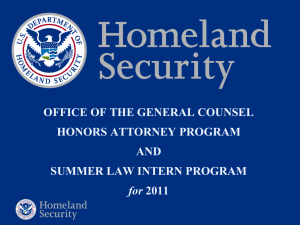 Department of Homeland Security Acquisition Structure