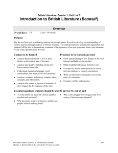 Introduction to British Literature (Beowulf)