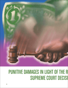 punitive damages in light of the recent united state