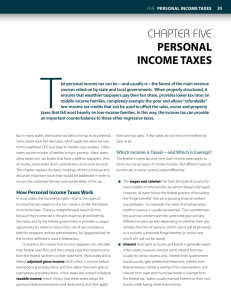 Personal Income Taxes - The Institute on Taxation and Economic