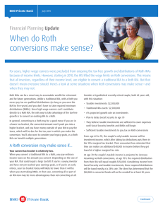 When do Roth conversions make sense?