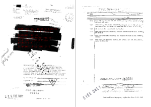 National Security agency sigint doc from 21.11.1963