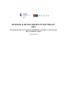 Business & Human Rights in Southeast Asia