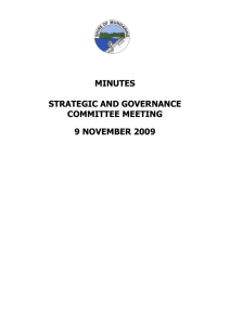 SGC Minutes 9 November 2009