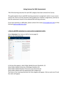 Using Canvas for DDC Assessment