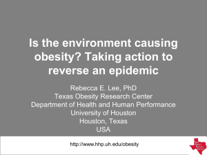Is the environment causing obesity?