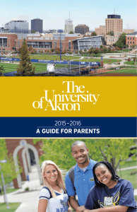 University of Akron 2015 Parent Guide