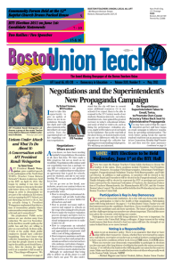 May 2011 - Boston Teachers Union