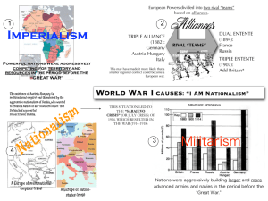 Imperialism Militarism