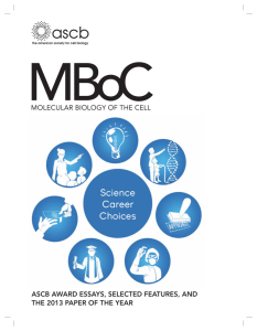 molecular biology of the cell ascb award essays, selected features