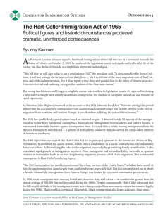 The Hart-Celler Immigration Act of 1965