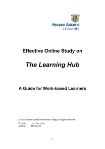 Learning with Moodle - Harper Adams University