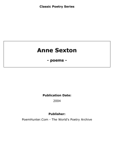 Anne Sexton - poems