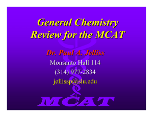 SLU-MCAT General Chemistry