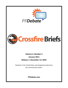 Crossfire Briefs: January 2011: Release 1