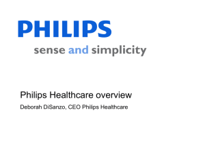 Deborah DiSanzo - Philips Healthcare Overview