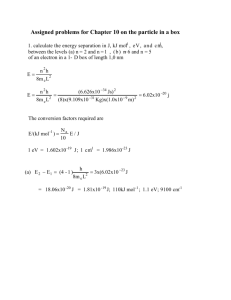 Assigned problems for Chapter 10 on the