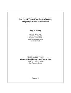 State Bar Of Texas Advanced Real Estate Law Course June