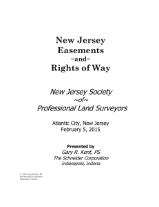 New Jersey Easements and Rights of Way