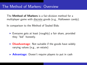 The Method of Markers: Overview
