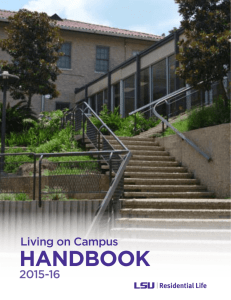 Living on Campus Handbook - Louisiana State University