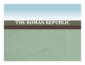 THE ROMAN REPUBLIC