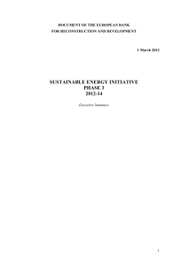 SUSTAINABLE ENERGY INITIATIVE PHASE 3 2012-14