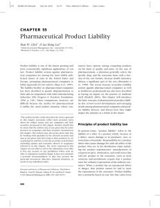 Pharmaceutical Product Liability