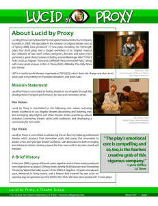 About Lucid by Proxy (03/26/08)