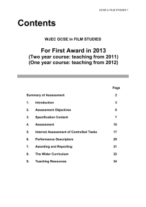 GCSE Film Studies Specification (First teaching from 2011) pdf