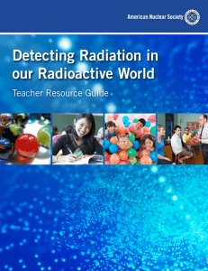 Detecting Radiation in our Radioactive World