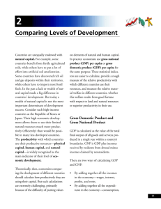 Comparing Levels of Development
